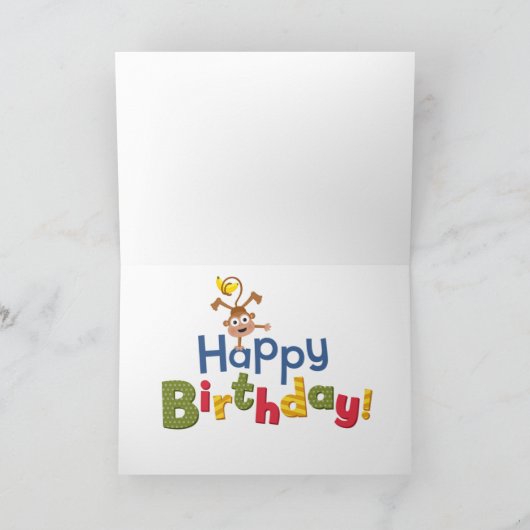 Großbruderaffe Karte (Innenseite)