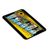 Großbuchstabe Gruß Topeka Kansas Vintage Stil Magnet (Rechte Seite)