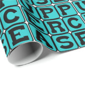 Großbuchstabe, Schreibstil Geschenkpapier (Rolleneckpunkt)