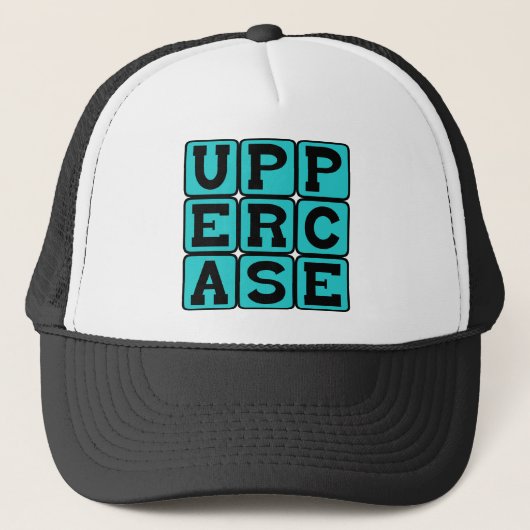 Großbuchstabe, Schreibstil Truckerkappe (Vorderseite)