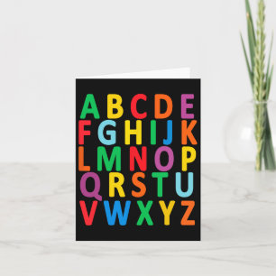 Großbuchstaben Alphabet Lernen Abc Junge Mädchen K Karte