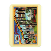 Großbuchstaben Gruß Sacramento Kalifornien Magnet (Vertikal)