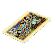 Großbuchstaben Gruß Sacramento Kalifornien Magnet (Linke Seite)