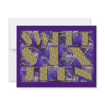 Großbuchstaben Leopard Print 16 . Geburtstag Einla