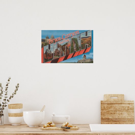 Großbuchstaben Poster (Küche)