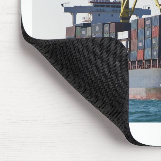 GroßContainerschiff am Anker Mousepad (Ecke)