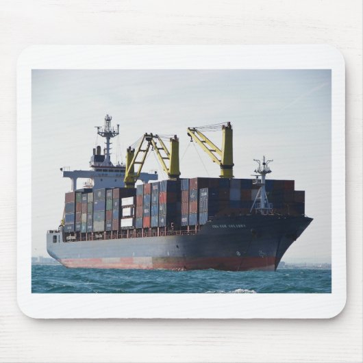 GroßContainerschiff am Anker Mousepad (Vorne)