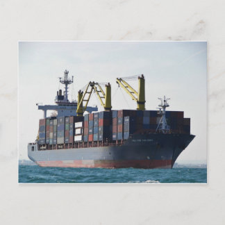 GroßContainerschiff am Anker Postkarte