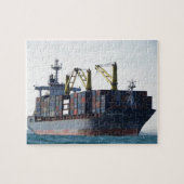 Großcontainerschiff vor Anker Puzzle (Horizontal)