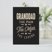 Großdad der Mann Der Mythos RSVP Karte (Stehend Vorderseite)