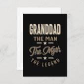 Großdad der Mann Der Mythos RSVP Karte (Vorne/Hinten)