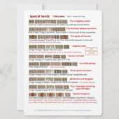 Großdruck BMJA ordnet Karte - spezielle Hände an (Rückseite)