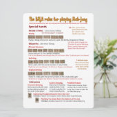 Großdruck BMJA ordnet Karte - spezielle Hände an (Stehend Vorderseite)