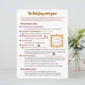 Großdruck - das Kartenspiel - Unterschiede Einladung (Stehend Vorderseite)