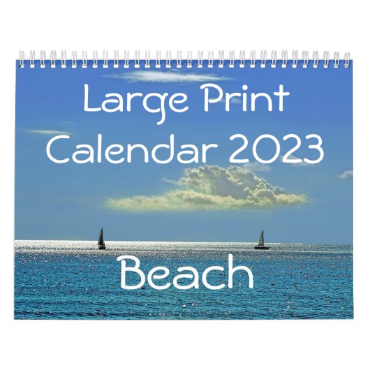 Großdruck-Kalender 2015 - Strand Kalender (Titelbild)