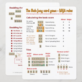 Großdruck-Kartenspielregeln - zählend Einladung