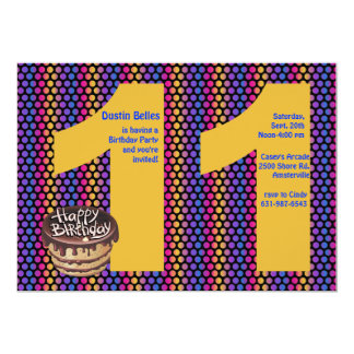 11 Geburtstag Einladungen Zazzle.de