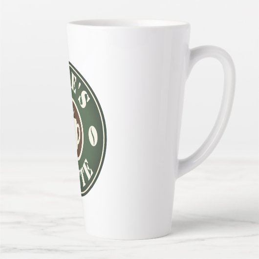 Große, 17 Unzen große Latte-Tasse mit individuelle Milchtasse (Rechts)