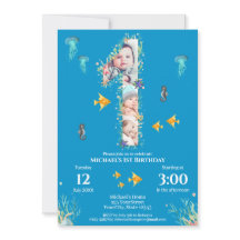 Große 1. Geburtstag unter dem Meer FotoCollage