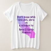 Größe 1x bis 4x plus T - Shirt (Design vorne)