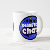 Große 20oz #diabteschat Space Tasse (mit Logo) (Vorderseite Rechts)
