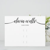 Große 3-Haarklammer-Horizontale Anzeige Einladung (Stehend Vorderseite)