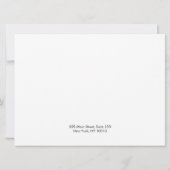 Große 3-Haarklammer-Horizontale Anzeige Einladung (Rückseite)