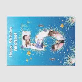 Große 5te unter dem Meer Geburtstagskollage Seidenpapier