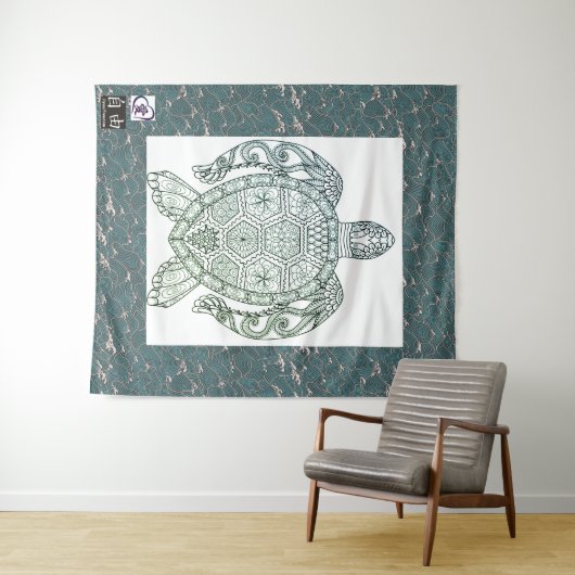 GRÖSSE (68" x 80") SCHALTFLÄCHE Wandteppich (Beispiel (Horizontal))