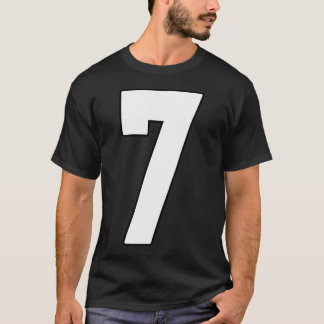 Große 7 Trikot Nummer 7 Uniform Größter Fan T-Shirt