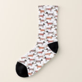 Große, aber kleine Dackel Wurstsocken Socken (Links - Außen)