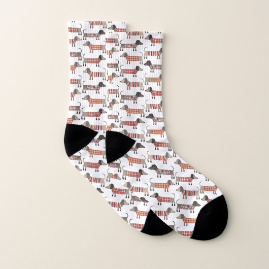 Große, aber kleine Dackel Wurstsocken Socken (Paar)