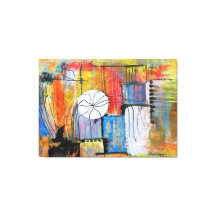 Große abstrakte Acrylmalerei