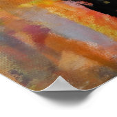 Große abstrakte Acrylmalerei Poster (Ecke)