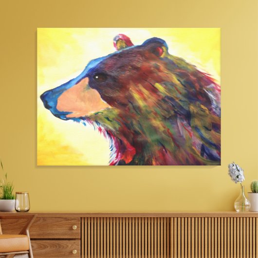 Grosse Abstrakte Bierkunst Leinwanddruck (Insitu (Wohnzimmer))