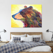 Grosse Abstrakte Bierkunst Leinwanddruck (Insitu (Schlafzimmer))