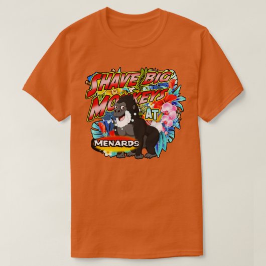 Große Affen auf Menards T-Shirt (Design vorne)