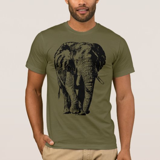 Große afrikanische wild lebende Tiere T-Shirt (Vorderseite)