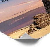 Große ägyptische Pyramiden mit Pharaonen Zitat Pos Poster (Ecke)