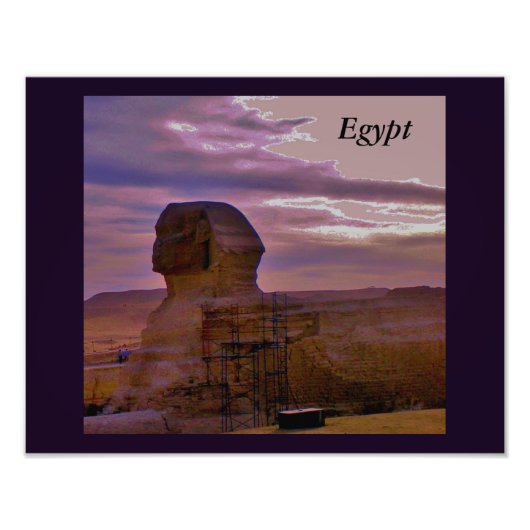 Große ägyptische Sphinx Fotodruck (Vorne)