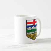 Große Alberta Flag Wappen-Tasse Kaffeetasse (VorderseiteRechts)