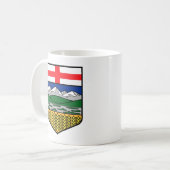 Große Alberta Flag Wappen-Tasse Kaffeetasse (Vorderseite Links)