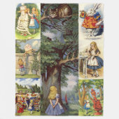 Große Alice im Wunderland-Decke Fleecedecke (Vorderseite)