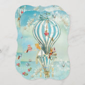 Große Alice im Wunderland DieCutParty Einladungen (Vorne/Hinten)