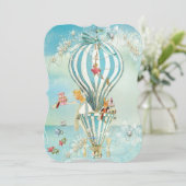 Große Alice im Wunderland DieCutParty Einladungen (Stehend Vorderseite)