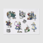 Große Alice im Wunderland klassisches decoupage Seidenpapier (Vorderseite)