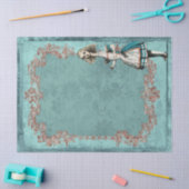 Große Alice im Wunderland mit Frame Decoupage Seidenpapier (Basteln)