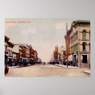 Große Allee Rapids-Michigans Michigan Poster