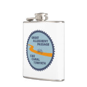 Große Allegheny-Passage C&O-Kanalring Flachmann (Links)