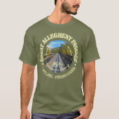 Große Allegheny Passage (Fahrrad c) T-Shirt (Vorderseite)